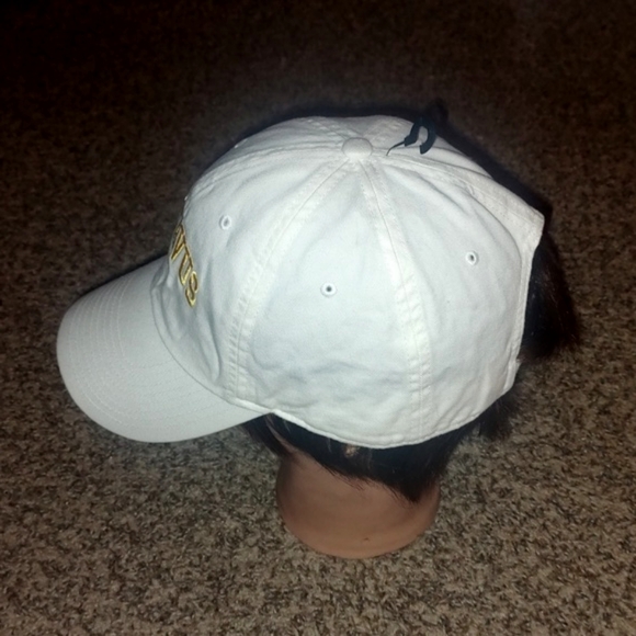 Nike Gustavus Swoosh White Strapback Hat White Yellow Nike S1ze - Picture 3 of 7